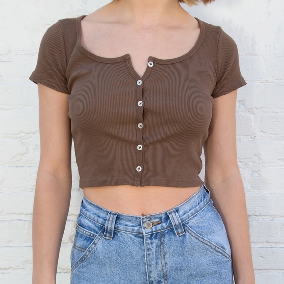 Brandy Melville Brown Zelly Top - Picture 4 of 4